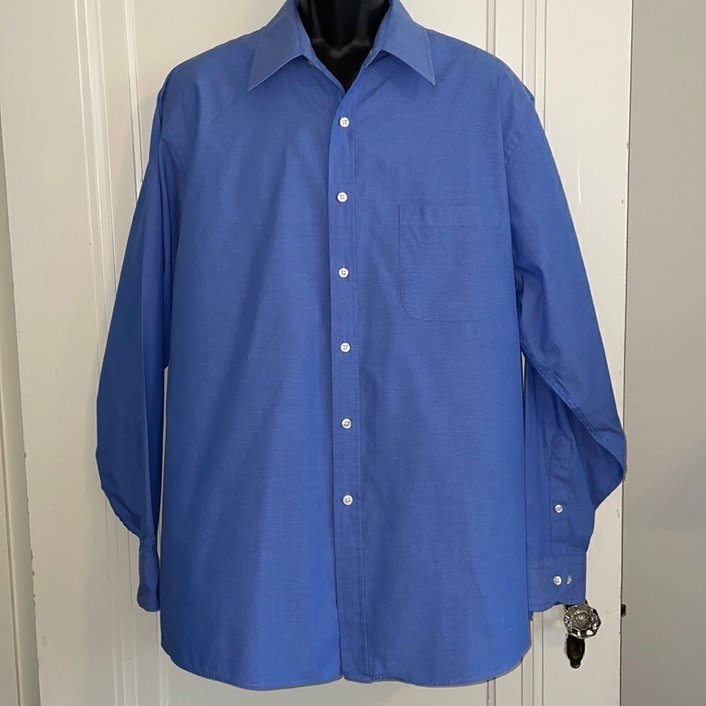 Etienne Aigner blue cotton/polyester dress shirt